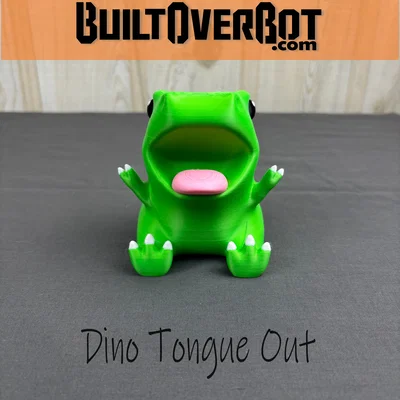 Mô hình 3D Dino Tongue Out: Chú khủng long giữ bút siêu đáng yêu