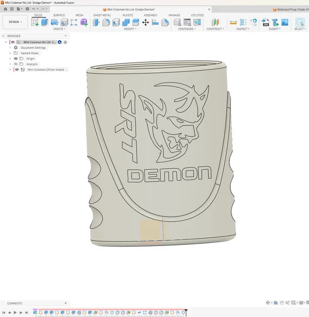 Mini Coleman Chiller Koozie - Chủ đề Dodge SRT Demon - Image 4
