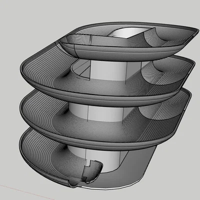 Khay đựng trứng xoắn ốc 3D - Giải pháp lưu trữ hơn 30 quả trứng