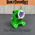 Dino MakerChip Holder - Mô hình khủng long giữ thẻ bài in 3D siêu cute - Thumbnail 3
