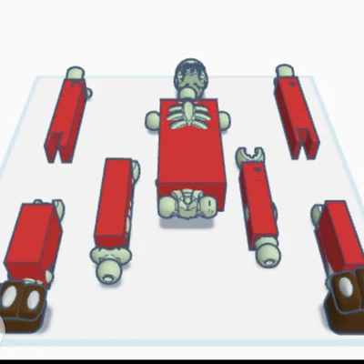 Mô hình Mutated Skeleton - Bộ xương khớp nối in 3D độc đáo