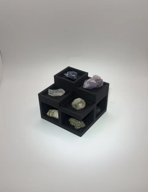 Kệ Trưng Bày Phân Tầng Có Ngăn Lưu Trữ (4 Tầng) - Image 6