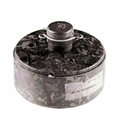 Mô hình Trampmina M/49 - Bản tái hiện mìn quân sự Thụy Điển