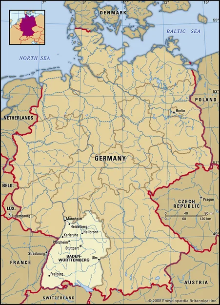 Bản đồ linh hoạt (Flexi Map) bang Baden-Württemberg - Image 1