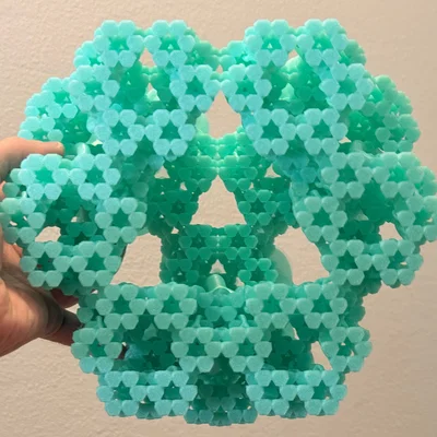 Mô hình Fractal Khối Tứ Diện Cụt Tự Đồng Dạng | Cấp độ 3