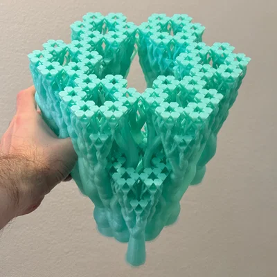 Mô hình Fractal Khối Tứ Diện Cụt Tự Đồng Dạng | Cấp độ 3