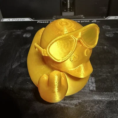 Mô hình chú vịt Cool Duckie sành điệu in 3D cực ngầu