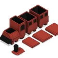 Mô hình tàu hỏa lưu trữ đồ dùng để bàn Modular Box Train Storage - Thumbnail 1