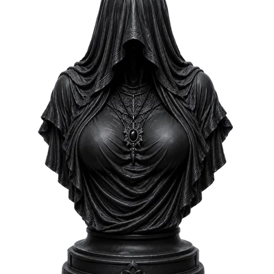 Tượng Bán Thân Quý Cô Gothic Bí Ẩn V2 – Tượng Dark Fantasy