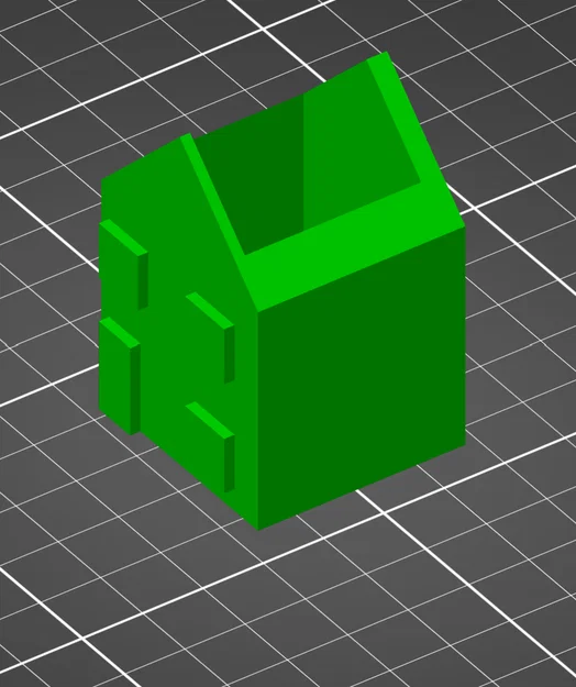 Mẫu in 3D ống cắm bút hình ngôi nhà xinh xắn (dům na pastelky) - Image 1
