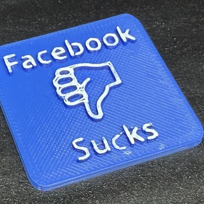 Mô hình trang trí Facebook Sucks vui nhộn cho bàn làm việc