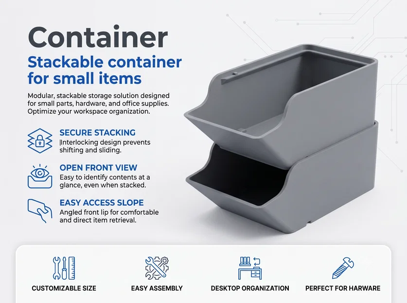 Khay chứa đồ đa năng (organizer) có thể xếp chồng - Image 1