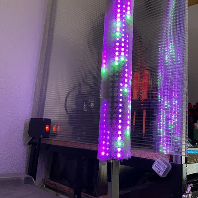NeoPixelFaro: Cột đèn LED ma trận thông minh điều khiển qua WLED
