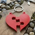 Móc khóa trái tim ghép hình Puzzle (Cuore Puzzle) in 3D xinh xắn - Thumbnail 1