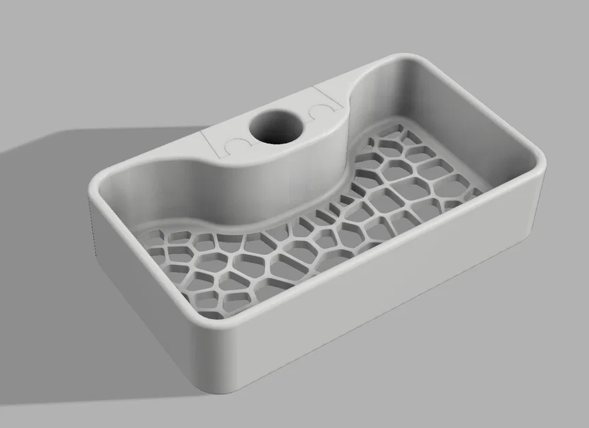 Kệ Để Đồ Phòng Tắm Họa Tiết Voronoi (Gắn Thanh Treo Vòi Sen) - Image 2