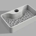 Kệ Để Đồ Phòng Tắm Họa Tiết Voronoi (Gắn Thanh Treo Vòi Sen) - Thumbnail 2