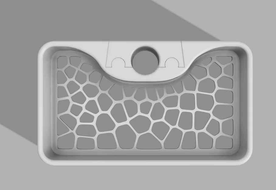 Kệ Để Đồ Phòng Tắm Họa Tiết Voronoi (Gắn Thanh Treo Vòi Sen) - Image 3