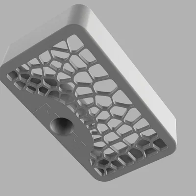 Kệ Để Đồ Phòng Tắm Họa Tiết Voronoi (Gắn Thanh Treo Vòi Sen)