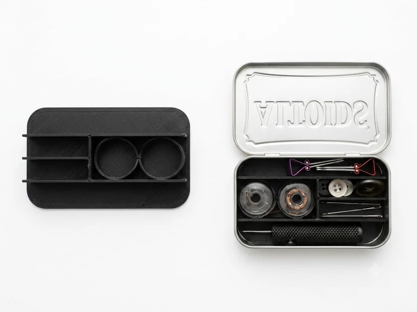 Khay Đựng Dụng Cụ May Vá Trong Hộp Thiếc Altoids - Image 1