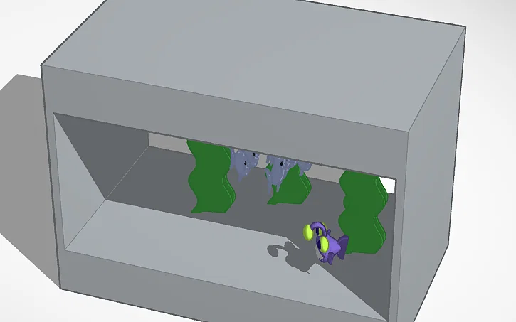 Mô hình bể cá mini 3D: Trang trí bàn làm việc cực xinh - Image 1