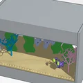 Mô hình bể cá mini 3D: Trang trí bàn làm việc cực xinh - Thumbnail 3