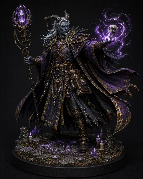 Mô hình 3D Teifling Warlock DnD - Thiết kế cực kỳ chi tiết cho game thủ - Image 1