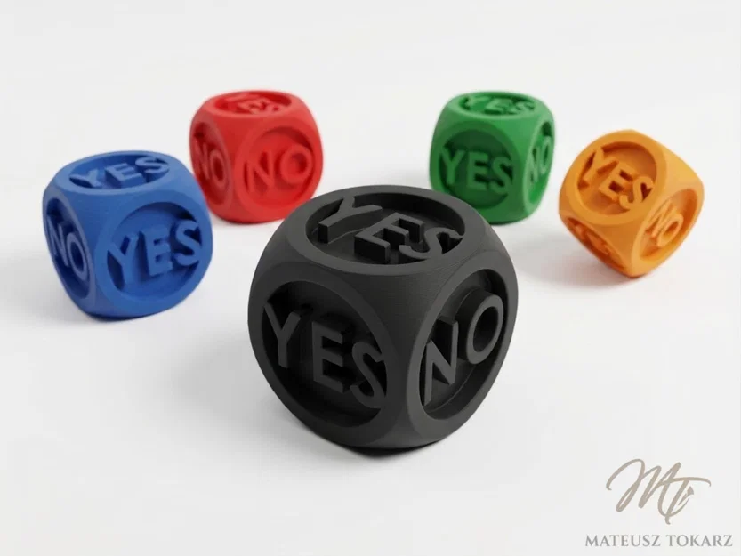 Xúc xắc quyết định Yes/No | Đồ chơi để bàn | 3 kích thước tùy chọn - Image 1
