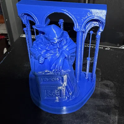 Mô hình 3D Phù thủy bí ẩn sau bục giảng trang trí độc đáo