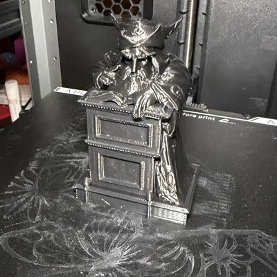Mô hình 3D Phù thủy bí ẩn sau bục giảng trang trí độc đáo