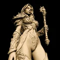 Mô hình STL Holy Priestess | Tượng Nữ Tu Fantasy | Mô hình Resin chi tiết cao - Thumbnail 1