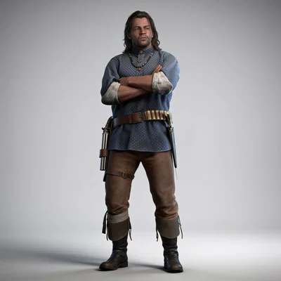 Mô hình 3D nhân vật Charles Smith (RDR2) tỉ lệ 1:24