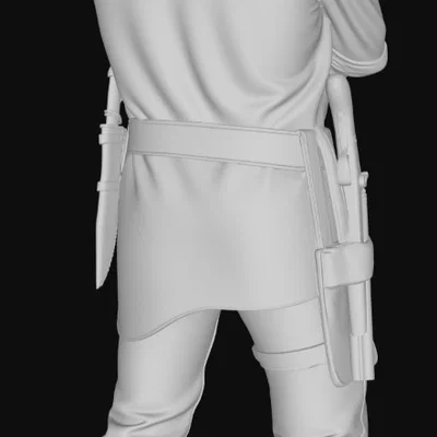 Mô hình 3D nhân vật Charles Smith (RDR2) tỉ lệ 1:24