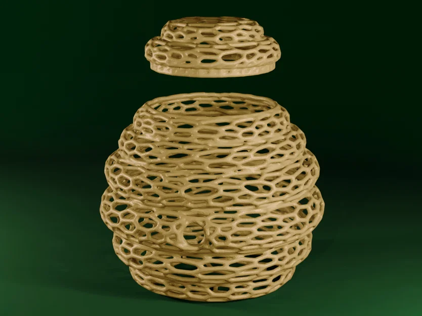 Beehive Voronoi - Hộp Đựng Kiểu Tổ Ong - Image 1