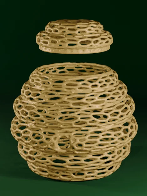Beehive Voronoi - Hộp Đựng Kiểu Tổ Ong - Image 2