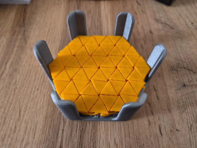 Khay đựng miếng lót ly Flexi Hexagonal 3D - Gọn gàng, tinh tế - Image 1