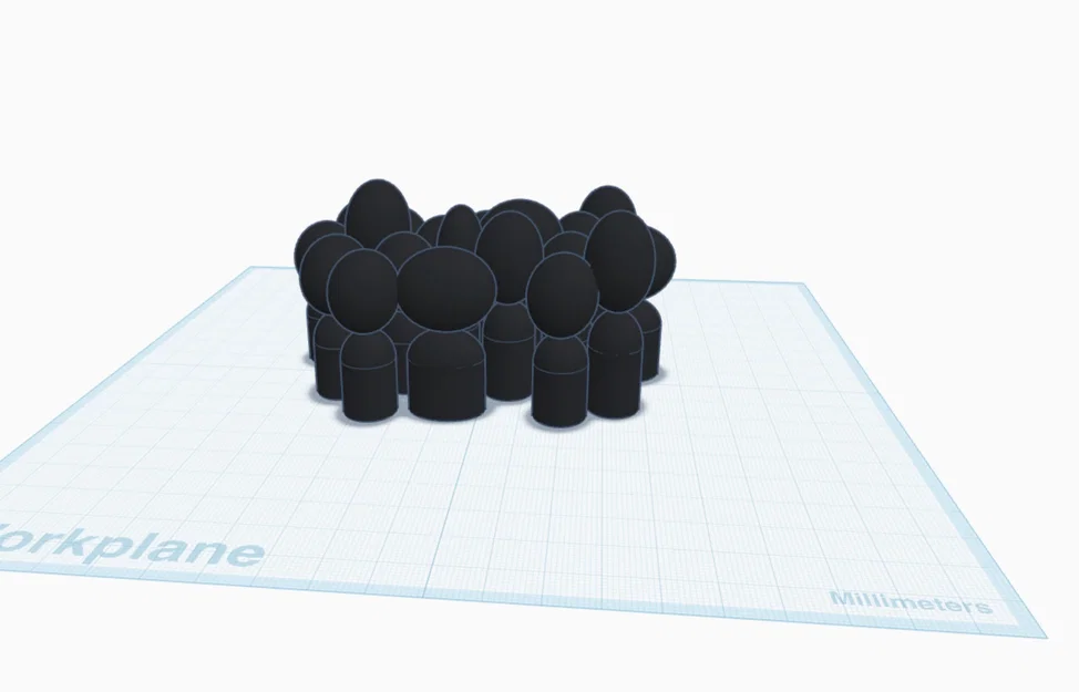 Mô hình 3D Cartoon Crowd đám đông hoạt hình độc đáo - Image 1