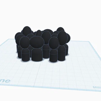 Mô hình 3D Cartoon Crowd đám đông hoạt hình độc đáo