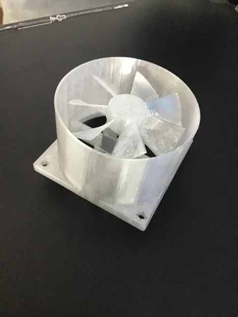 Bộ vỏ và cánh quạt 7 lá in 3D (Lỗ gắn motor: 15.55 × 20.25 mm, quạt 55mm) - Image 1