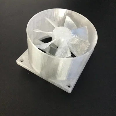 Bộ vỏ và cánh quạt 7 lá in 3D (Lỗ gắn motor: 15.55 × 20.25 mm, quạt 55mm)