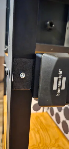 Ngàm gắn ổ cắm Brennenstuhl vào kệ IKEA BROR - Image 2