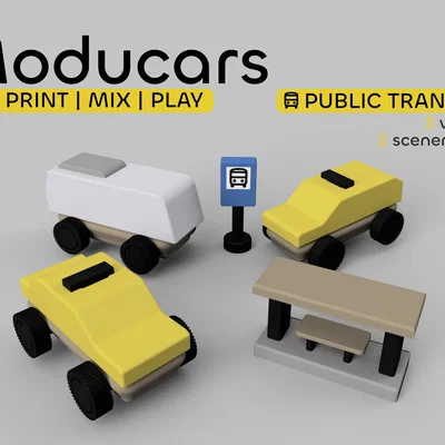 Bộ Phương Tiện Giao Thông Công Cộng | ModuCars - đồ chơi lắp ráp