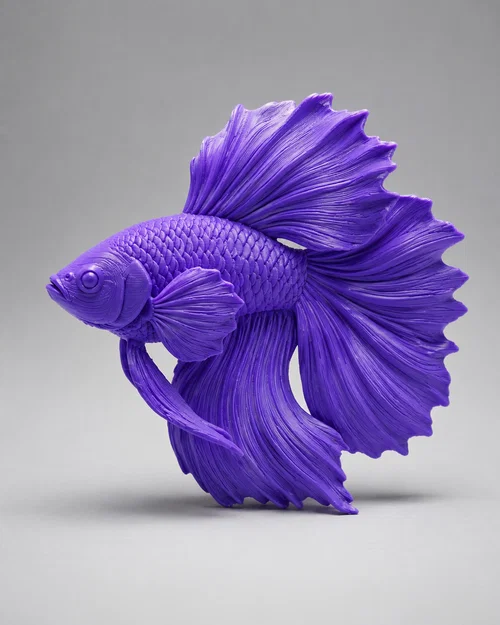 Mô hình trang trí cá Betta 3D nghệ thuật cực chi tiết - Image 1