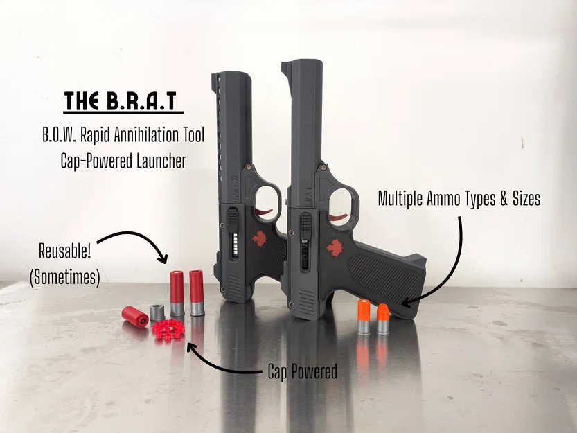 B.R.A.T - Mô hình súng đồ chơi Magnum dùng đạn vỉ - Image 1