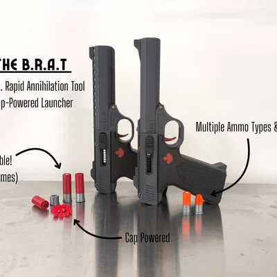 B.R.A.T - Mô hình súng đồ chơi Magnum dùng đạn vỉ