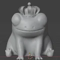 Mô hình 3D Vua Ếch King Fred dễ thương để bàn - Thumbnail 1