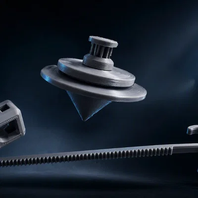 Bộ đồ chơi con quay 3D tùy chỉnh kèm bệ phóng và dây kéo