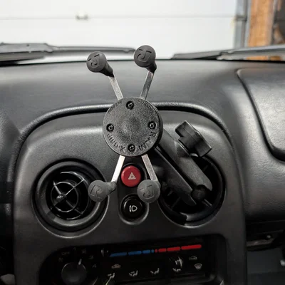 Đế gắn Ram Ball 1 inch cho khe gió xe Miata