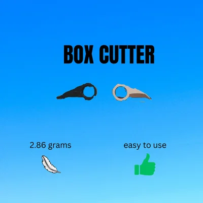 Dao rọc giấy Karambit siêu nhẹ - Mẫu in 3D tiện dụng