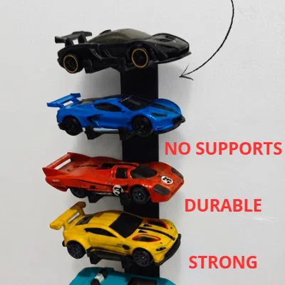 Giá treo xe Hot Wheels - Tối giản, chắc chắn, không cần support