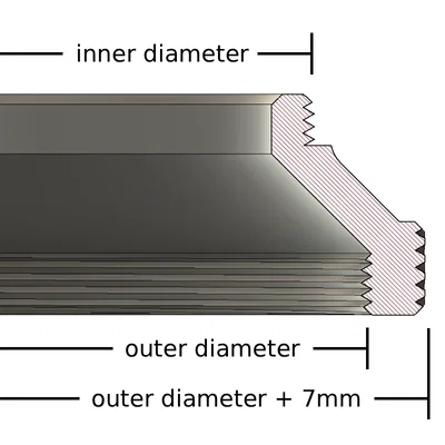Bộ chuyển đổi Step Up cho Filter ống kính (Parametric)